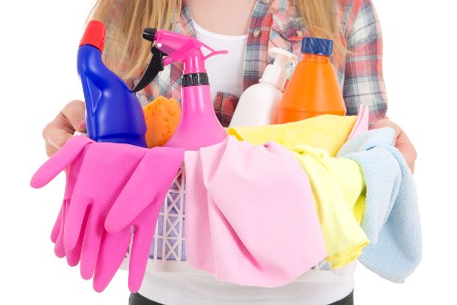 Airbnb cleaning service preparing a short-let flat in Tooting