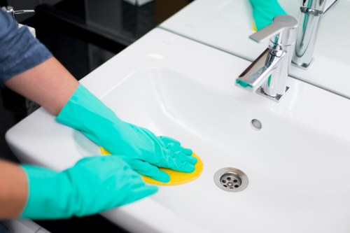 Local cleaners working in a Tooting flat