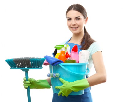 Local communal cleaning team maintaining a Tooting residential block